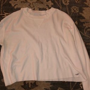 XS hollister white waffle long sleeve